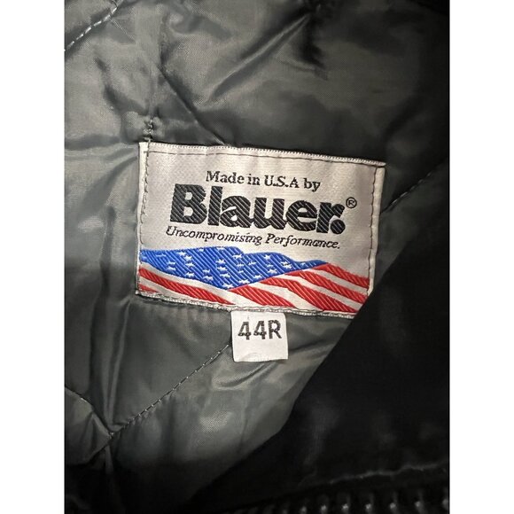 VTG Blauer Men's 44R Navy Blue Coat Weather Resistant Police Law Enforcement - Picture 3 of 5